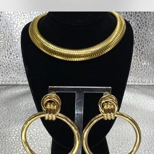 Elegant Gold Necklace /  Earring collection ^*^